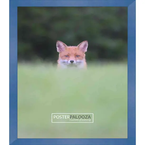 Photo Size Classic Modern Blue Frame - UV Acrylic, Foam Board Backing, Hanging Hardware {4}