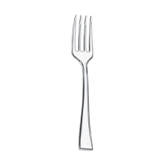 Clear Mini Plastic Disposable Tasting Forks (960 Forks) {1}
