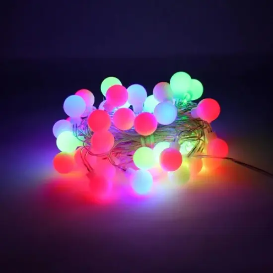 100 LED String Light Bulb w/ connector Multicolor {5}