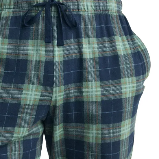 Global Men's Fleece Long Pants in Green {3}