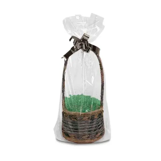 Gusseted Pinched Bottom Basket Bags 12" x 5" Pack of 100 {4}