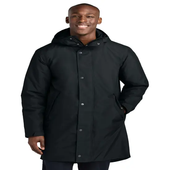 Sport-Tek&reg; Waterproof Insulated Sideline Parka Black {1}