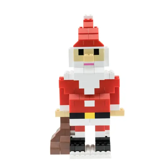 Strictly Briks Building Bricks and Blocks Set | Classic Briks Santa | 100% Compatible with All Major Brick Brands | 161 Pieces Multicolor {2}