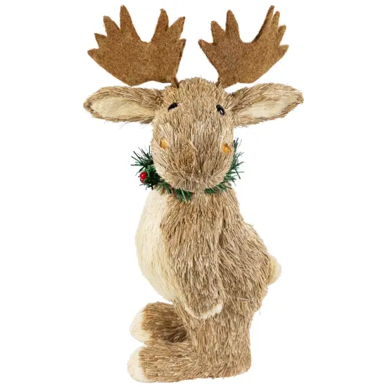 Northlight Woodland Standing Moose Christmas Figure - 14" Beige {6}