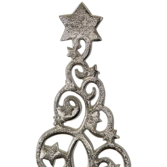 Northlight Starry Trees Metal Christmas Decorations - 18.5" - Silver - Set of 2 {6}