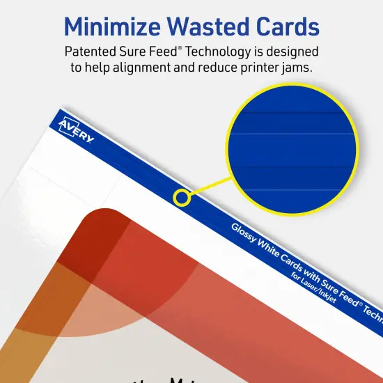 Avery Glossy White Postcards, 6" x 9" Rectangle Rounded Corners {4}