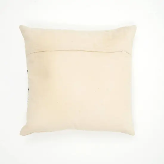 Handwoven Abstract Throw Pillow with Filler &ndash; 22" x 22", Modern Decorative Cushion {4}