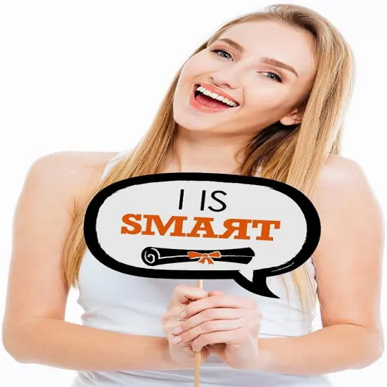 Funny Hats Off Grad - Graduation Party Photo Booth Props Kit - 10 Piece {2}