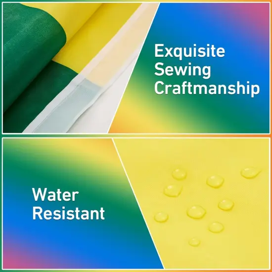 Rainbow Pride Flag Stripe 3x5 Ft, Bright Color & Fade Proof Longest Last Gay Pride Flag 3x5 for Outside, Double Stitched Polyester with Two Strong Brass Grommets Gay LGBT Flag for Outdoor, Wall and Bedroom (1 PCS) {3}