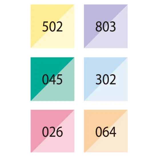 Brushables Dual-Tip Markers - 6 Color Set Pastel {3}