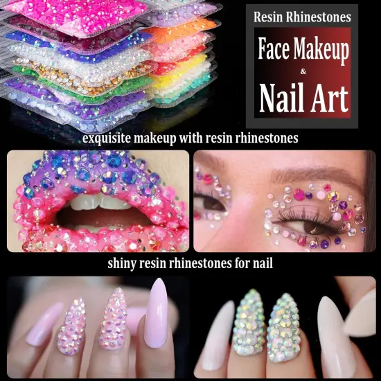 5000pcs 3mm Resin Rhinestones Bulk, Light Pink AB Flatback Round Jelly Rhinestones Bedazzling Non Hotfix Crystal Gems Large Quantity Wholesale for DIY Crafts Clothes Tumblers Face Makeup Manicure {5}