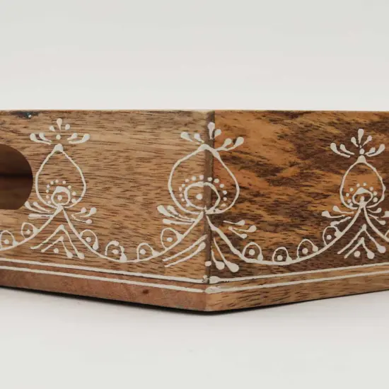 Wooden Tray (Nested) - Set of 3 Pcs - Natural {3}