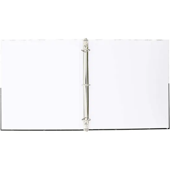 Paper Junkie Planner Binder (10 x 11.5 in, Marble Design, 3-Rings, Pack of 2) White {4}