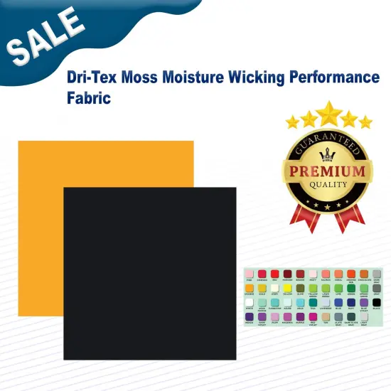 Dri-Tex Moss Moisture Wicking Performance Fabric Neon Orange {2}