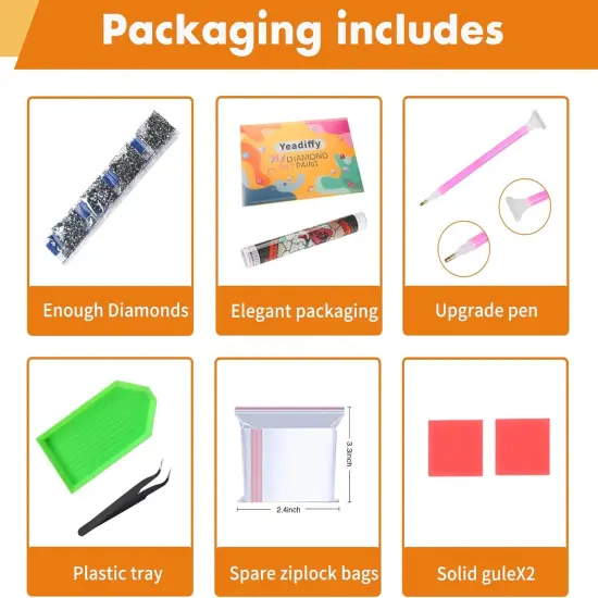 Diamond Art Painting Kits for Adults Diamond Art Kits for Adults Beginners,5D Translucent Gems Diamond Painting,DIY Full Drill Diamond Gem Art and Crafts 12x16inch (Glass Flower) {4}