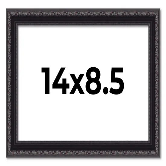 Photo Size Antique Red Picture Frame - UV Acrylic, Foam Board Backing, Hanging Hardware {1}