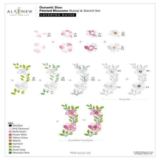 Dynamic Duo: Painted Blossoms & Add-on Die Bundle {3}