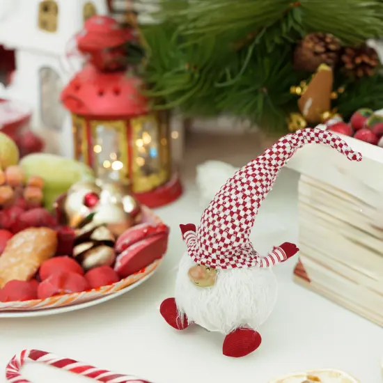 Northlight Cheerful Charlie Sitting Santa Gnome Christmas Figurine - 25" - Red and White {5}