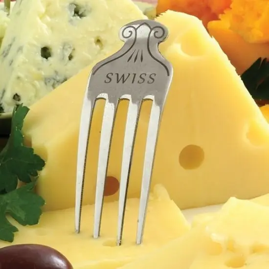 Norpro 6pc Stainless Steel Cheese Markers - Brie Chevre Cheddar Gouda Swiss Bleu {5}