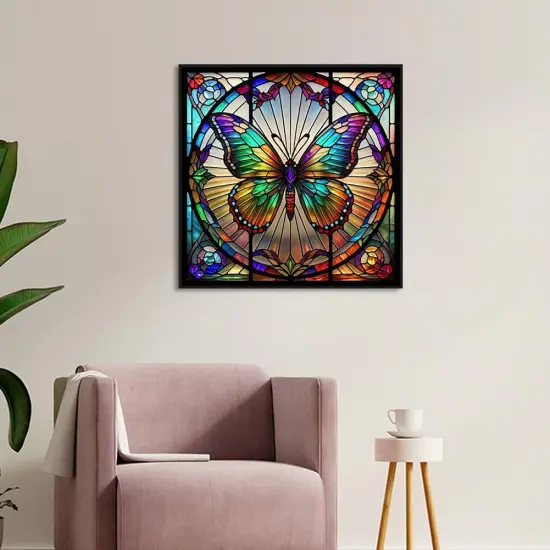 Diamond Art Kits for Adults,5D Butterfly Diamond Painting DIY Flower Diamond Art Diamond Painting Kits for Adult,Round Full Drill Diamonds, Diamond Art Kits for Home Decor-13.78x13.78inch {3}