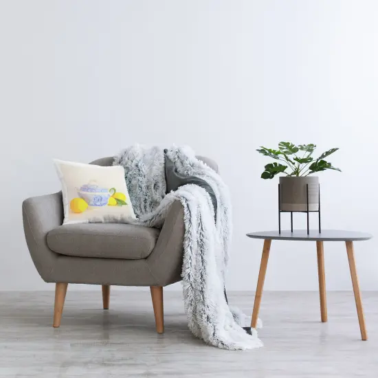 Kitchen Lemon Still Life Design by GraffiTee Studios Throw Pillow  {2}