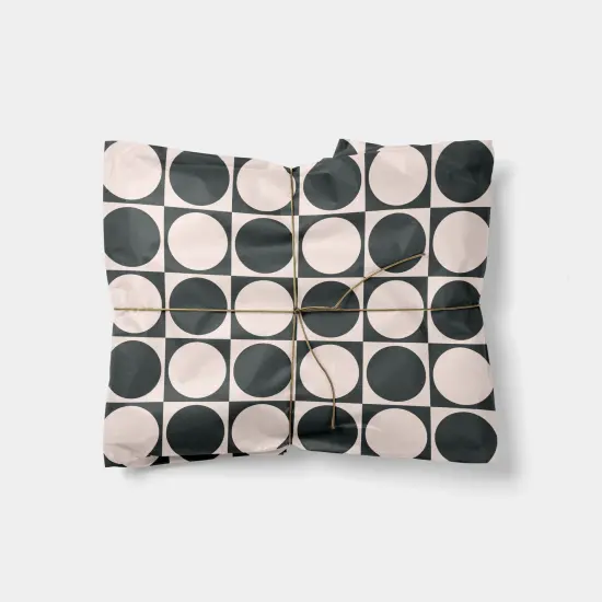 Circle Checker Gift Wrap XVI {1}