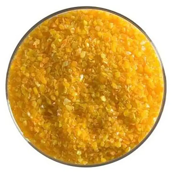 Bullseye Glass Frit Tangerine Orange Opal Glass 5oz. Jar 90coe {1}