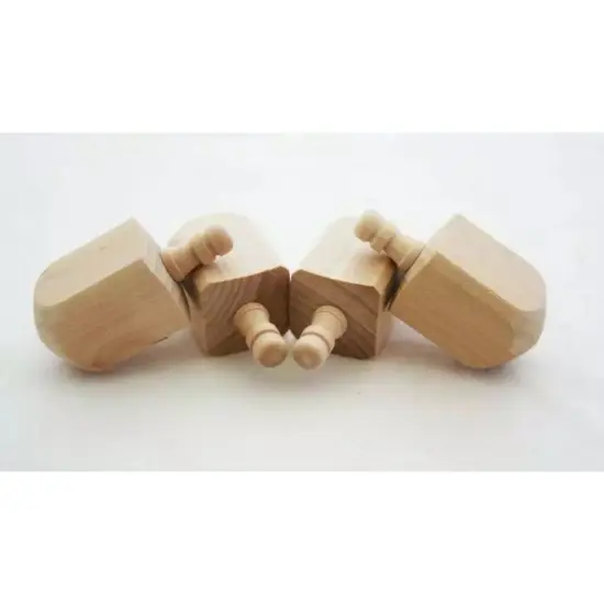 Kitcheniva Wooden Dreidel Wood Spin Top Toy Party Favor Crafts DIY {6}