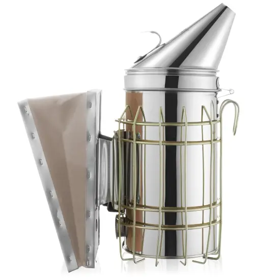 Honey Keeper Bee Hive Smoker Stainless Steel with Heat Shield Beekeeping Beehive Equipment {1}