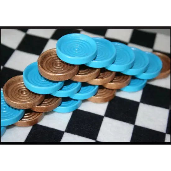 Kitcheniva Unfinished Checkers Wood Stackable Checker Crafts DIY {6}