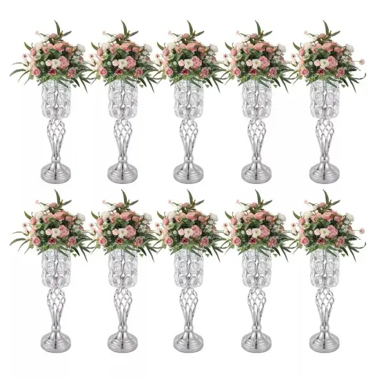 10P 19.7" Hollow Design Flower Holders Wedding Vases Centerpieces Home Decor {3}