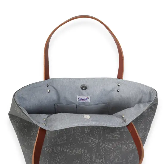 Crosscut Sewing Co.&reg; Market Tote Bag Sewing Project Kit for Beginners with Fabric, Instructions and Video Kantha {5}