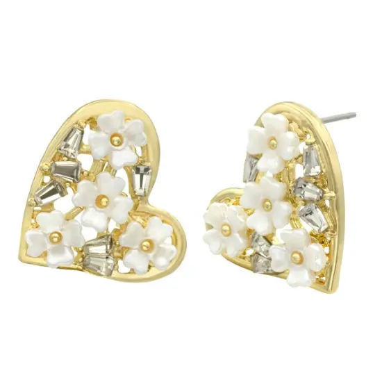 City By City Quatrefoil Heart Cluster Earrings – Chic Valentine's Style {1}