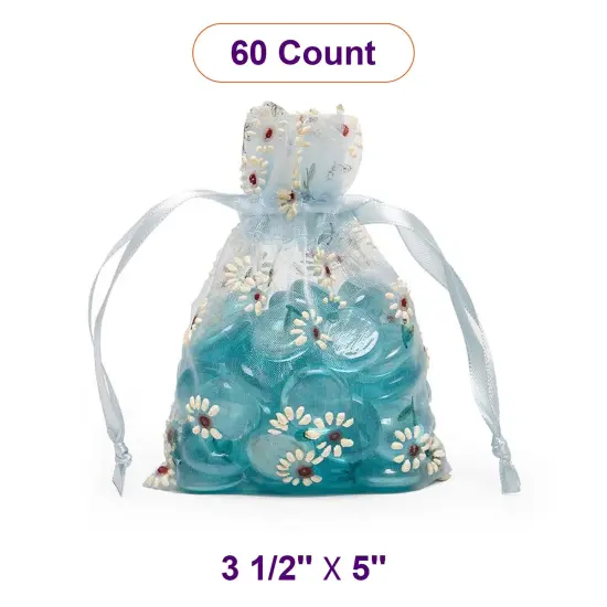 Printed Flat Organza Bag 3.5" x 5" Versatile Gift Packaging {1}