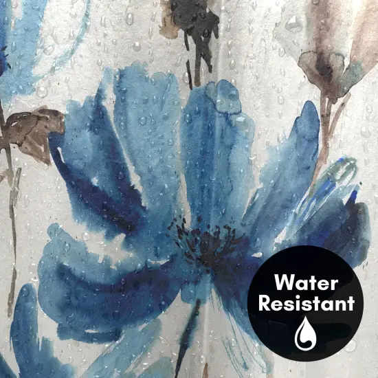 Americanflat 71" x 74" Shower Curtain, Blissful Blue by PI Creative Art {3}