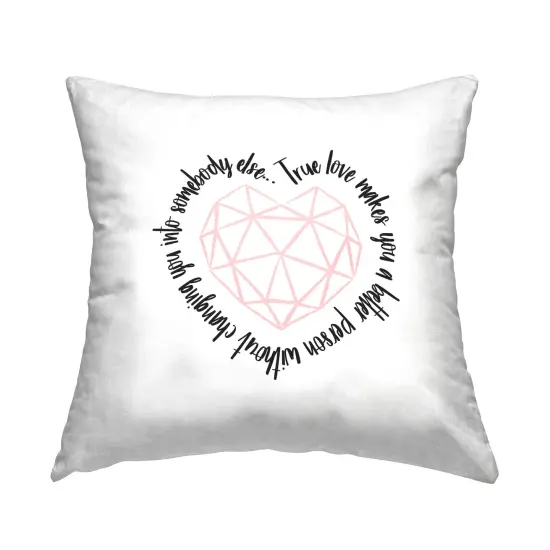 True Love with Gemstone Design by Martina Pavlova Throw Pillow  {1}