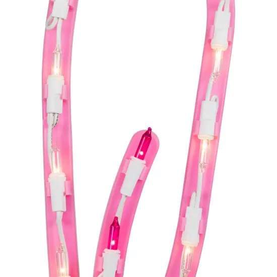 Northlight Lighted Bunny Head Easter Window Decoration - 17" Pink {7}