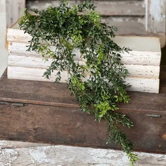 Faux Boxwood Hanging Bush, Set of 2 - Christmas Holiday D&eacute;cor - Holiday Tree {6}