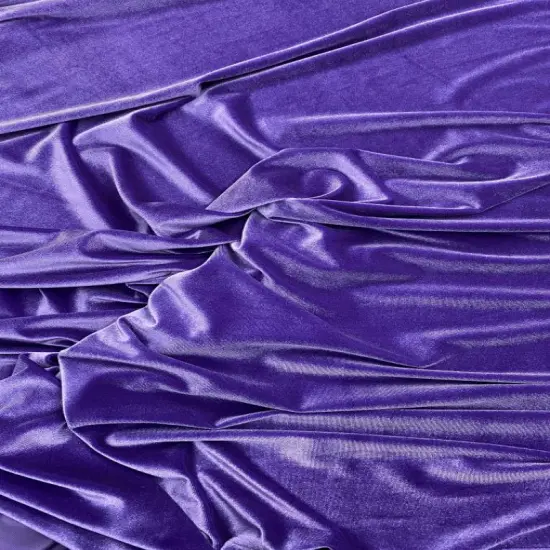 1 Yard Regal Purple Stretch Velvet with Silky Soft Feel and Elegant Flow for Fashion, Costumes, and DIY Projects 58/60 Inch Wide {3}