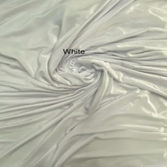 1 Yard Pure White Stretch Velour Fabric Ultra-Smooth Plush Texture with Flowing Drape 58/60 Inch Width {1}