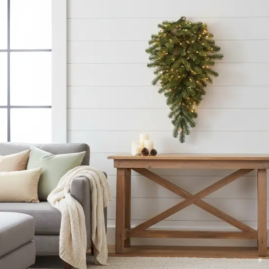 Perfect Holiday 36" Pre-Lit Classic Pine Teardrop {1}
