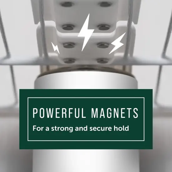 [8-Pack] Magnetic Spice Jar Organizers to Maximize Kitchen Storage - Easy to Install Pantry Organizer - Magnetic Organizer to Reduce Cupboard Clutter - Cabinet Organizers for Wire Racks, 2 3/8 Inch {4}