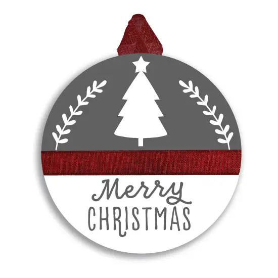Merry Christmas Door Hanger {1}