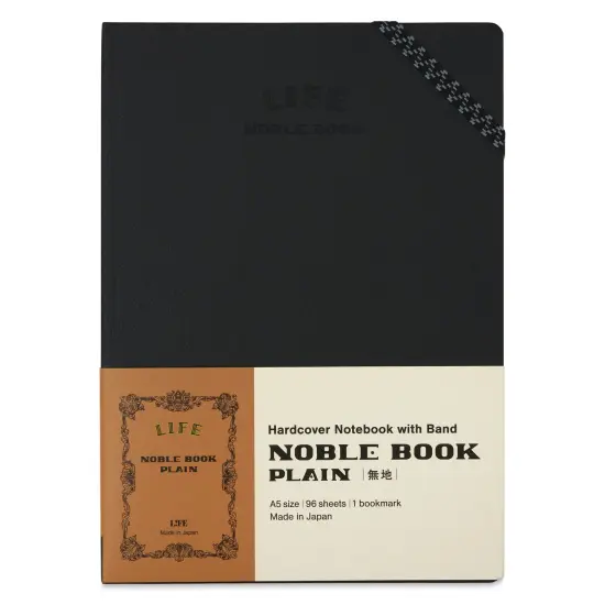 Life Stationery Noble Notebook - 6" x 8", A5, Blank, 96 Pages {1}