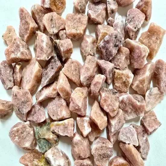 Strawberry Calcite Crystals Raw Rough Stones for Tumbling Vase Fillers and Crafts {6}