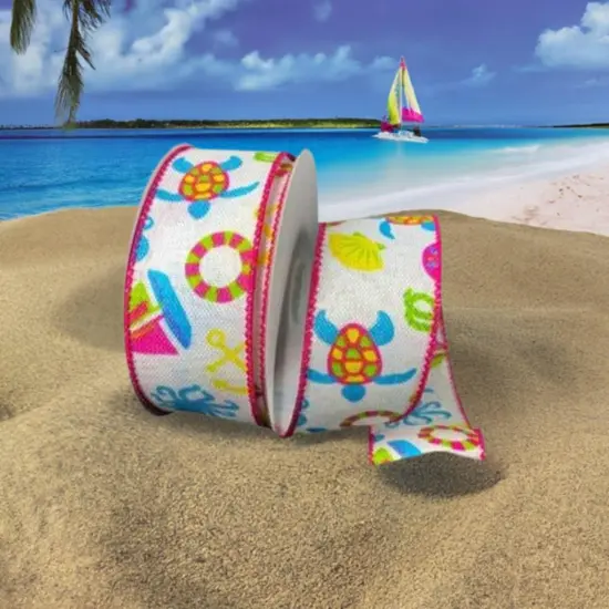 1.5" Nautical Ivory Ribbon (10 Yards) {4}