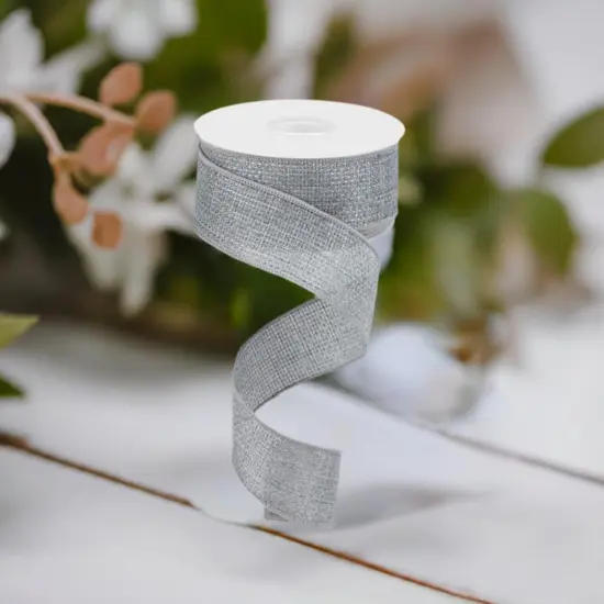 1.5" Cross Royal Ribbon: Grey (10 Yards) {6}