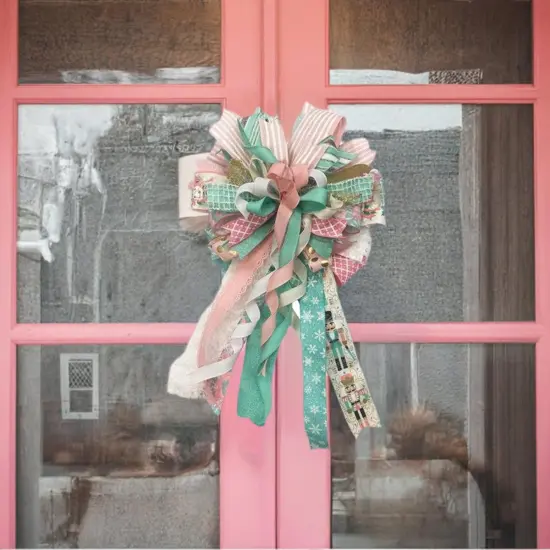 1.5" Canvas On Satin Glitter Ribbon: Light Pink (10 Yards) {5}