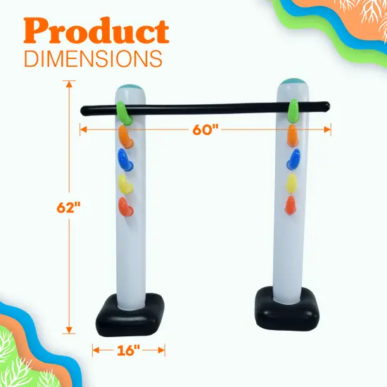 4E's Novelty Inflatable Limbo Game &ndash; 62"" Limbo Stick for Kids Party & Outdoor Party Games {3}