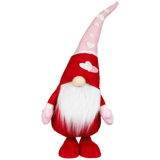 Northlight Gnomes with Knitted Hats Valentine's Day Decoration- 23" - Set of 2 Pink {7}